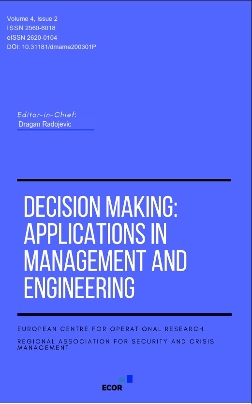 Decision Making: Applications in Management and Engineering